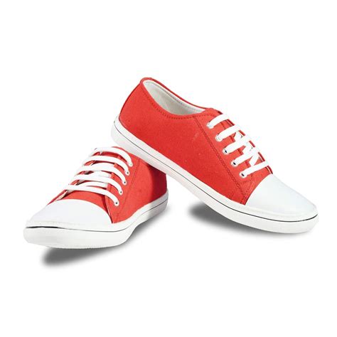 men's red casual shoes.